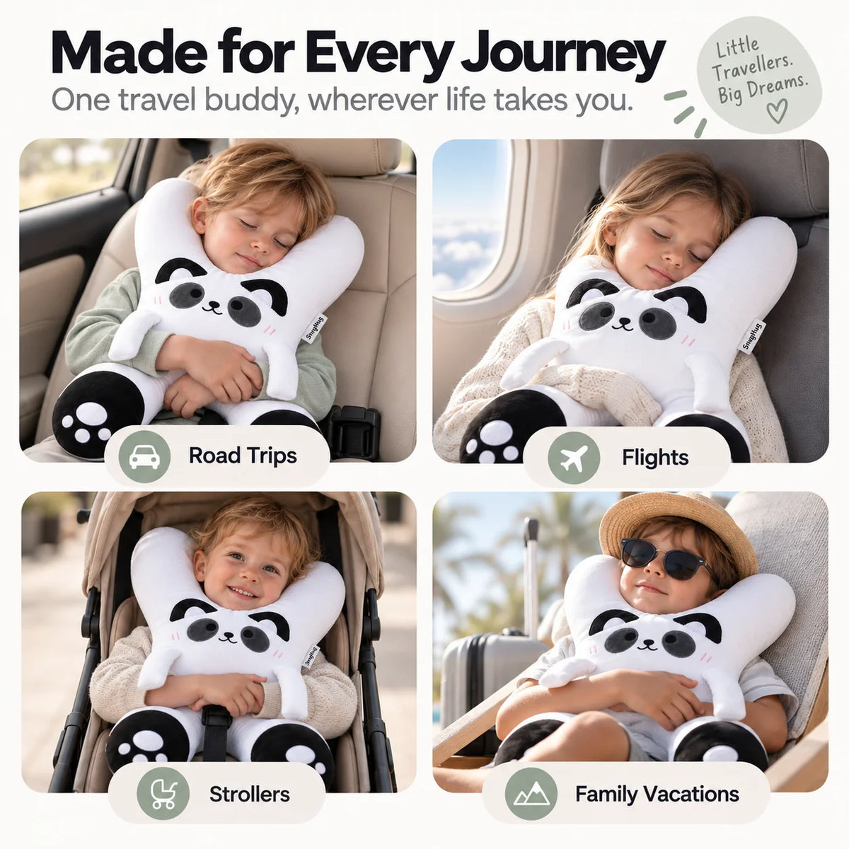 SnugHug™ Kids Travel Neck Pillow