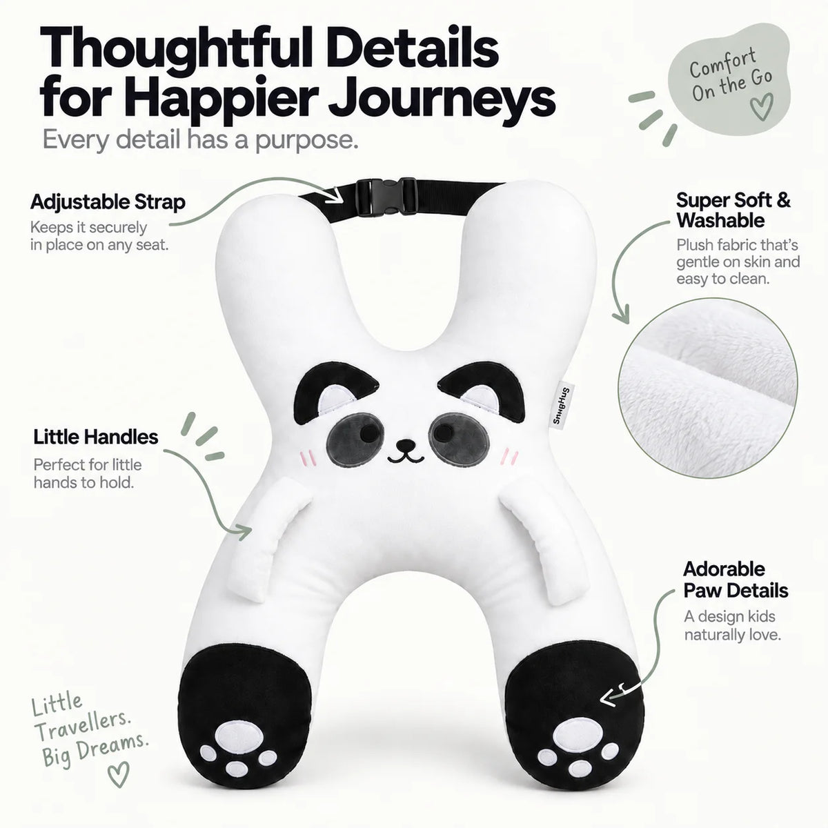 SnugHug™ Kids Travel Neck Pillow